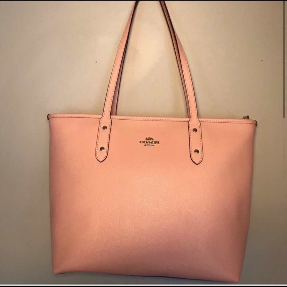 Pink Coach Tote